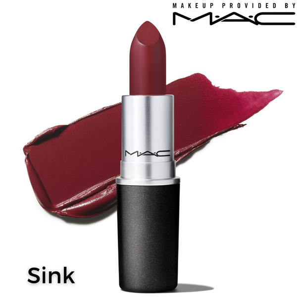Кремовая матовая губная помада M.A.C Powder Kiss SINK (Темно-красный ...