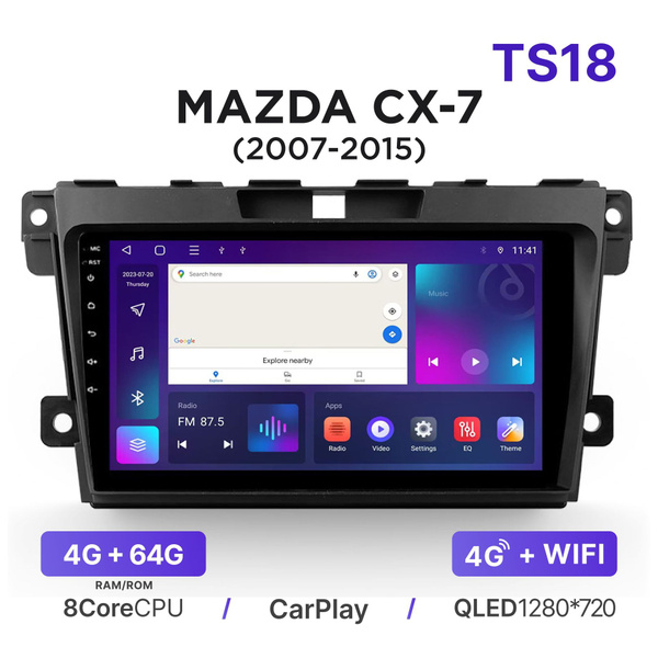 Магнитола TS18 4-64 Гб Android для Mazda CX-7 CX7 (2007-2015) (без Bose ...