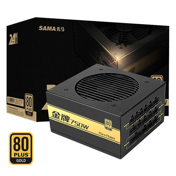 SAMA Блок питания компьютера SAMA PurePower 24K 750 Вт Золото, 750 Вт ...
