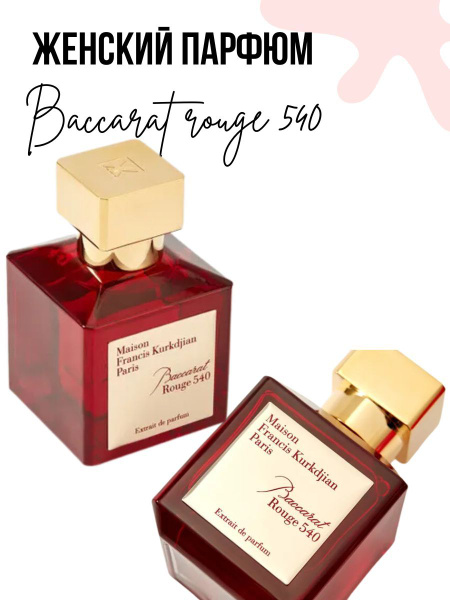 Baccarat Женский парфюм Бакарат (Baccarat rouge 540) Духи 70 мл ...