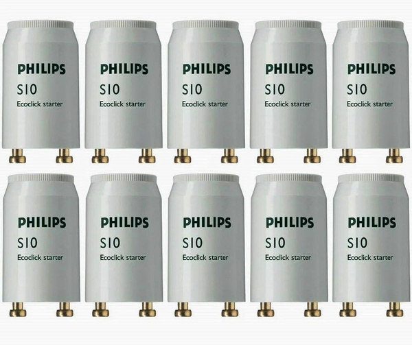 Стартер S10 4-65Вт 220-240В (10шт) Philips - купить с доставкой по ...