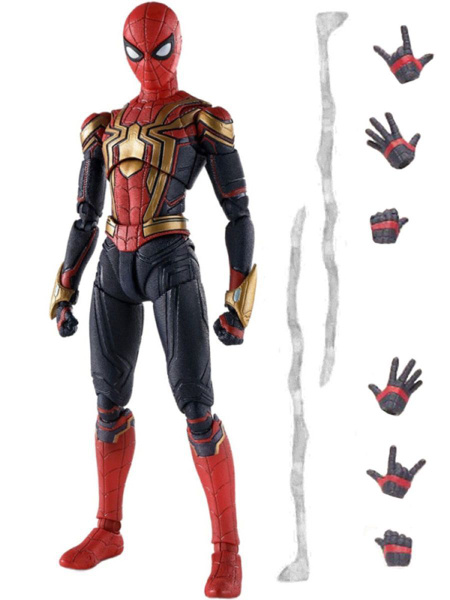 Фигурка Человек-паук Spider-man (подвижная, паутина, сменные кисти, 13 ...