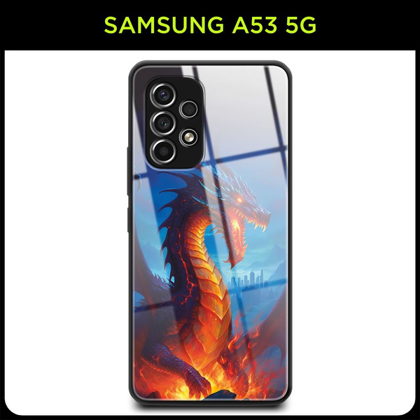Стеклянный чехол на Samsung Galaxy A53 5G / Самсунг А53 5G с принтом ...