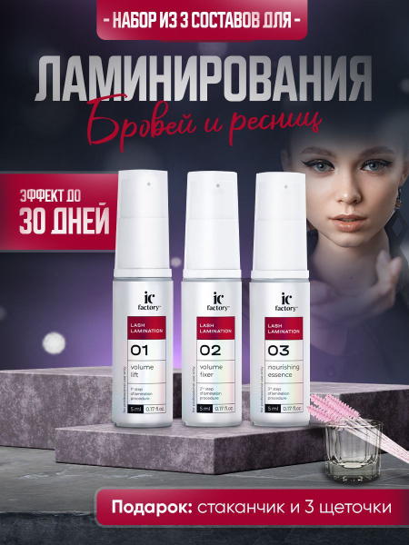 Innovator Cosmetics Набор составов для ламинирования ресниц VOLUME ...