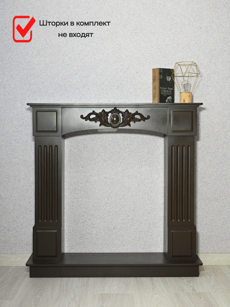 Каминный портал разборный декоративный с подиумом и с лепниной Палермо ...