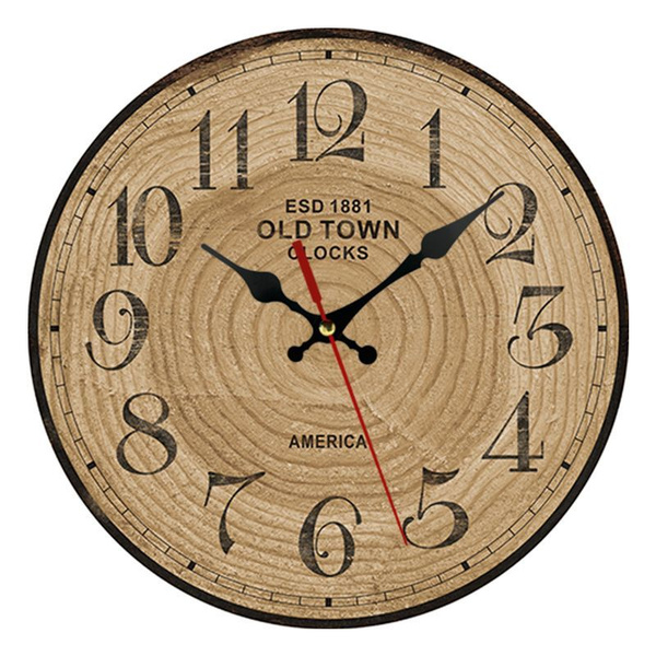 Креативные настенные часы с годовым кольцом под дерево/скандинавский ...