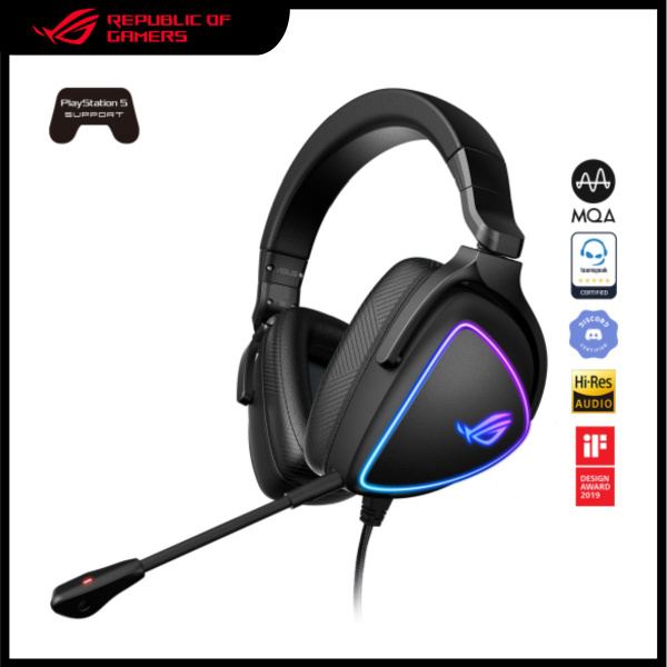 Игровые наушники ASUS ROG Delta S, черный - купить по доступной цене в ...
