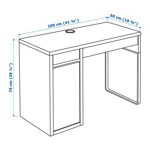 Письменный стол IKEA MICKE, 105х50х75 см - купить по выгодным ценам в ...