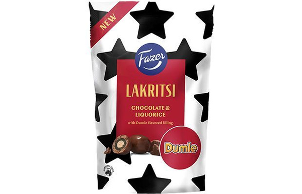 Шоколадные конфеты с лакрицей Fazer Dumle 135 г - купить с доставкой по ...