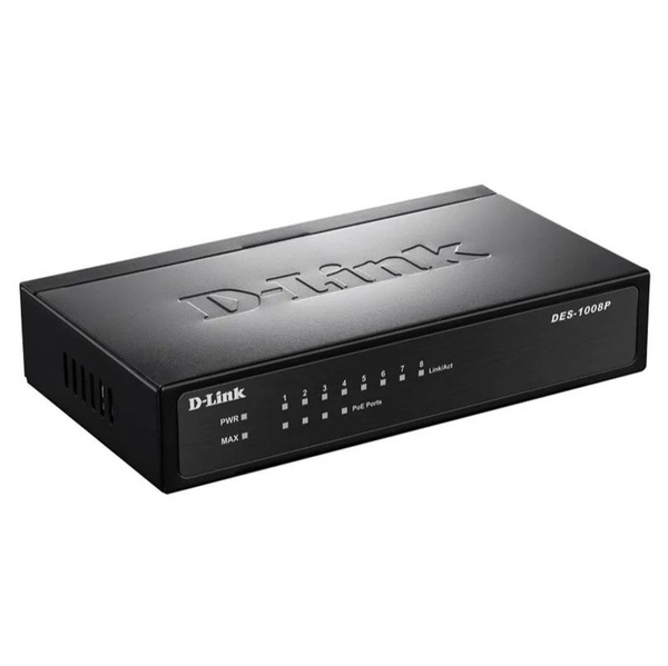 Коммутатор D-Link DES-1008P/C1A - купить по выгодной цене в интернет ...