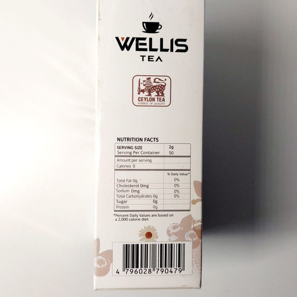 Чай WELLIS (смесь черного и зеленого чая с кусочками экзотических ...