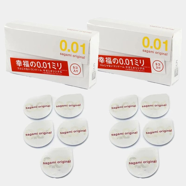 Sagami Original 0.01 - 10 шт. Презервативы полиуретановые 0.01 мм ...