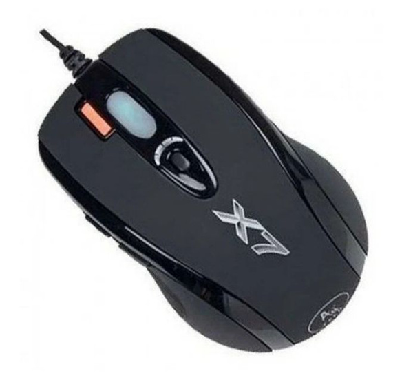 Игровая мышь проводная A4Tech мыши А4, черный матовый, черный - купить ...