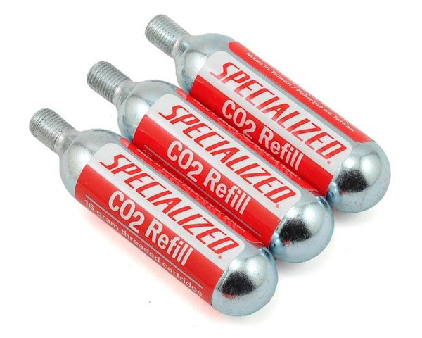 Баллон с сжатым газом для накачки колес Specialized CO2 (16G) 3 шт ...
