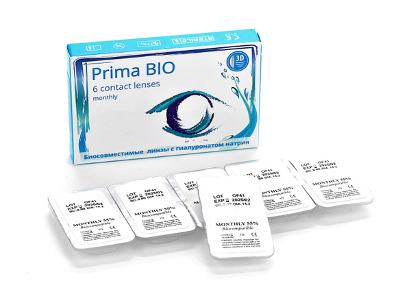 Контактные линзы OKVision Prima BIO 1 месяц, -16.50 8.6, 6 шт. - купить ...