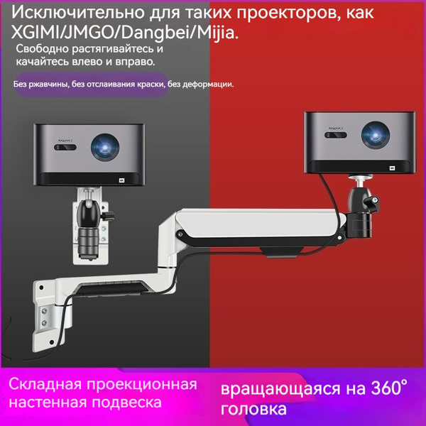 Кронштейн настенный поворотный для проектора 1/4 универсальный - купить ...