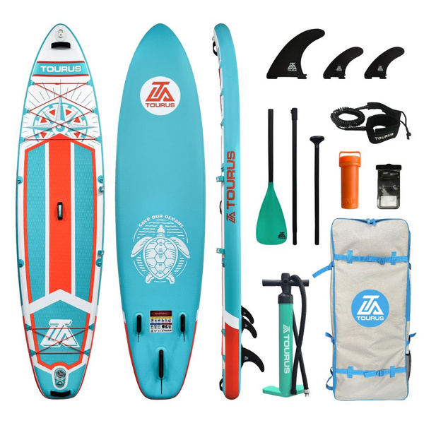 Надувная серфинг доска SUP board TOURUS 11.6 GLOBE 2024 (350х84х15 см ...