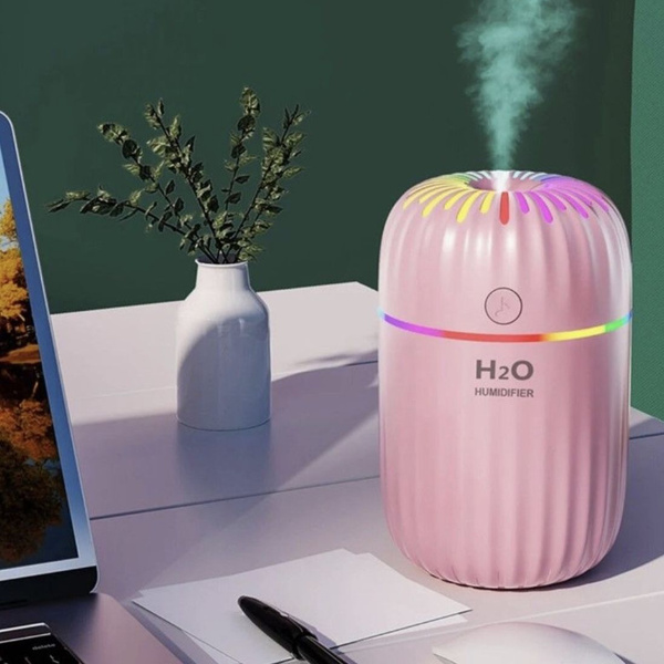 Увлажнитель воздуха H2O с функцией ночника и подсветкой. Розовый ...