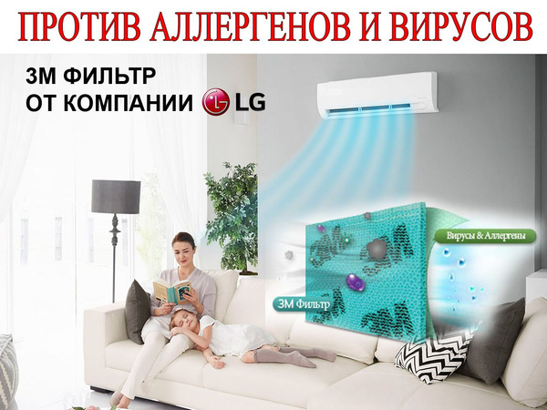 Бактерицидный 3М фильтр LG MDJ63608202 для кондиционеров - купить с ...