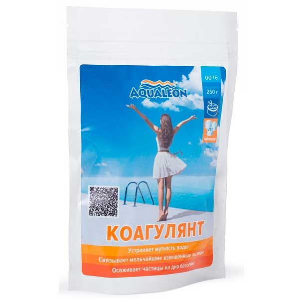 Коагулянт для бассейна таблетки 25 г, пакет 0.25 кг Aqualeon - Химия ...