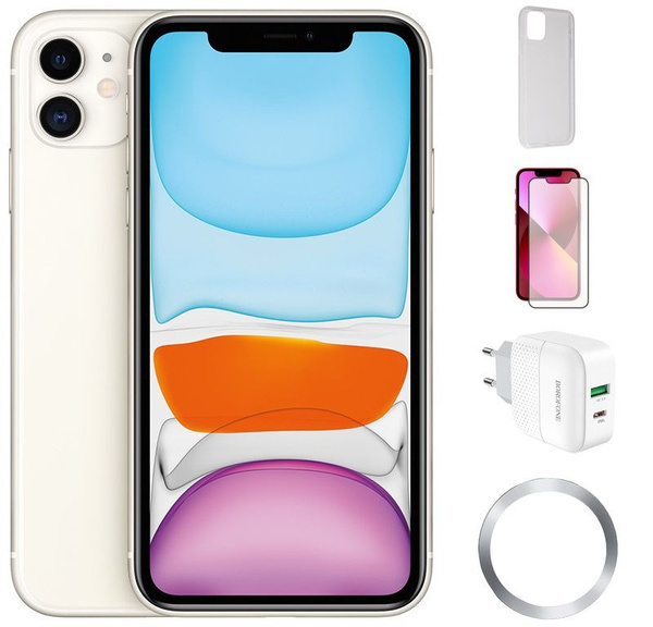 Смартфон Apple iPhone 11 (набор аксессуаров + подарочный сертификат ...