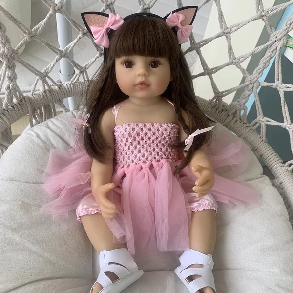 Силиконовая кукла Реборн (Reborn Dolls) девочка Бэби, 55 см (можно ...