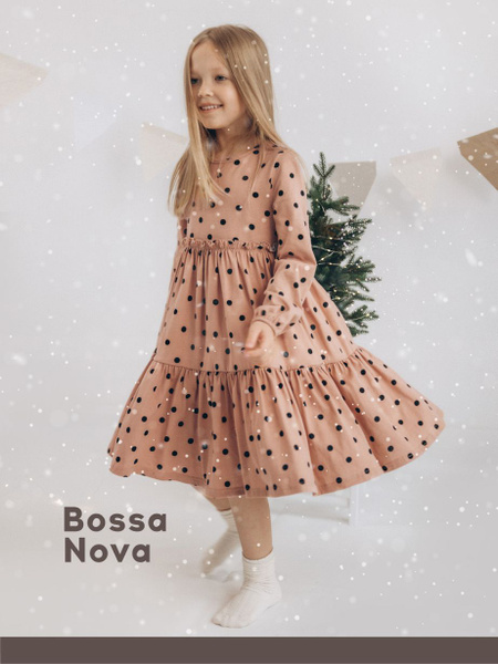 Платье BOSSA NOVA Танцы, Девочки, На любой сезон, размер 110, материал ...