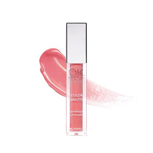OK BEAUTY Легкий сияющий блеск для губ OK BEAUTY COLOR SALUTE LIGHT ...