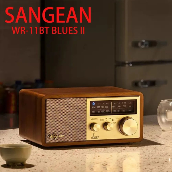 Радиоприемник Sangean WR-11BT BLUES II Ретро беспроводной динамик ...