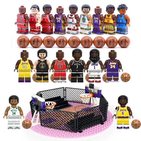 Фигурки минифигурок NBA-Kobe Bryant,James,Michael Jordan street ...