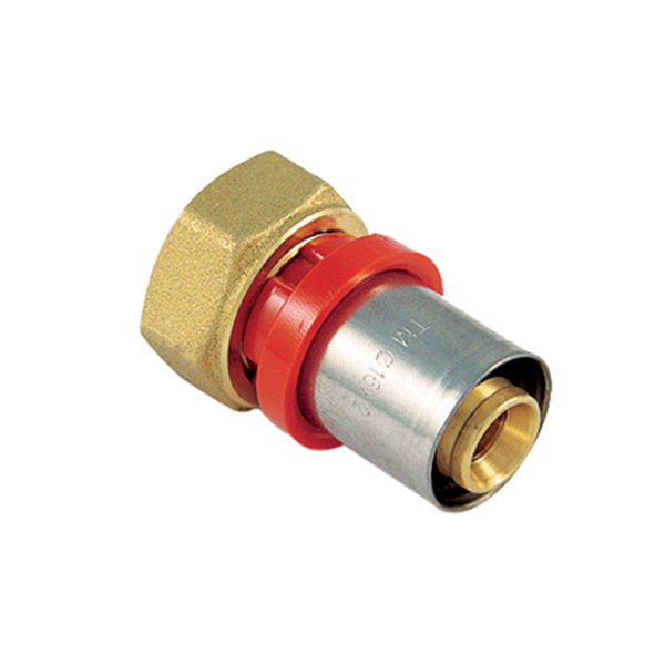 Муфта прессовая Tiemme с накидной гайкой под евроконус Dn 16x(3/4"x18 ...