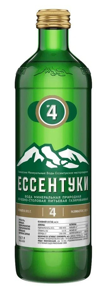 Вода газированная Ессентуки № 4 минеральная природная лечебно-столовая ...