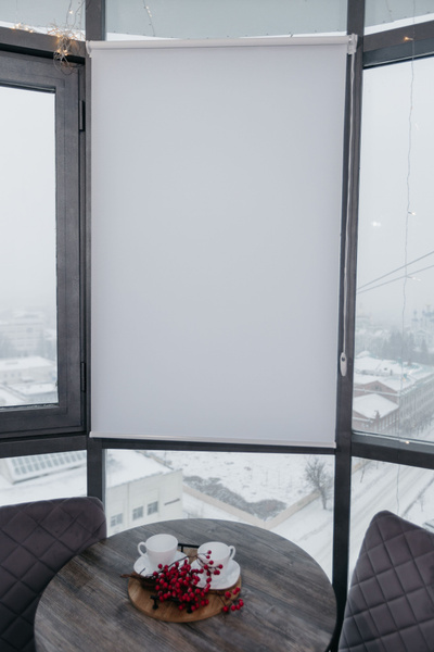 Рулонные шторы RolisBlinds ткань Альфа белый** , размер 130х140 см ...