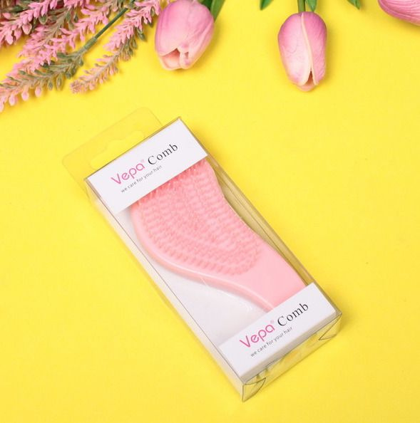 Расческа массажная тизер с ручкой фигур. розовая (655-172) - купить с ...