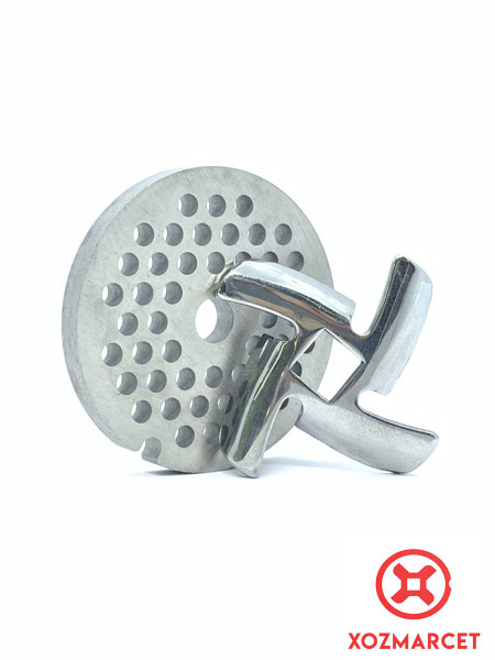 Базовый набор для мясорубки Braun (нож кв.9,3мм + решетка D-53,5/8мм ...