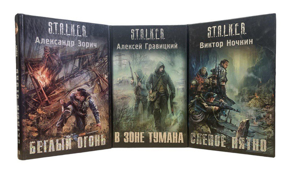 STALKER. Комплект из трёх книг: Слепое пятно. Беглый огонь. В зоне ...