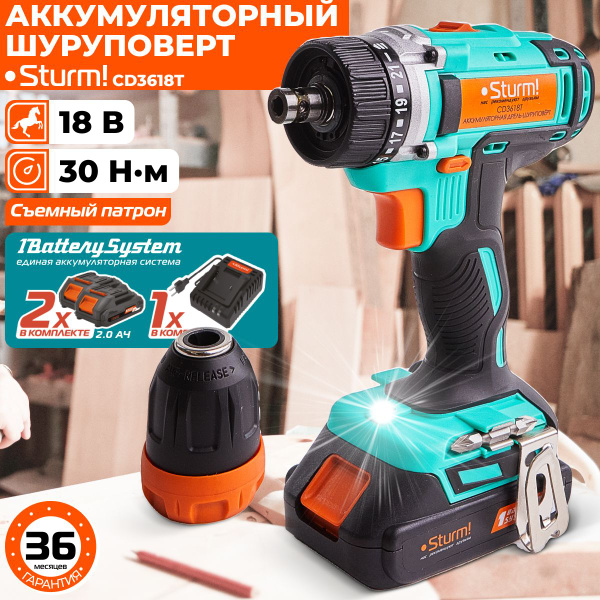 Шуруповерт Sturm!PROMO CD18L_0, 0 Вт - купить по низкой цене в интернет ...