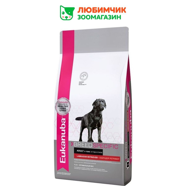 Eukanuba корм для взрослых собак породы Лабрадор, курица 10 кг - купить ...