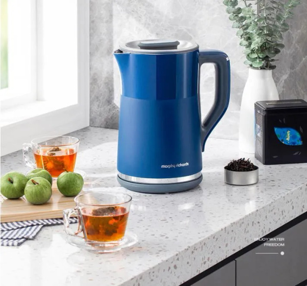 Morphy Richards Электрический чайник MR6070, синий купить на OZON по ...