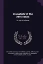 Dramatists Of The Restoration. Sir Aston Cokayne - Sir Aston Cokain