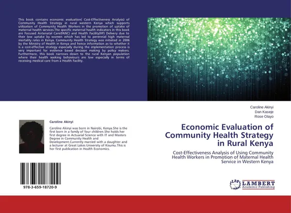 Обложка книги Economic Evaluation of Community Health Strategy in Rural Kenya, Caroline Akinyi,Dan Kaseje and Rose Olayo