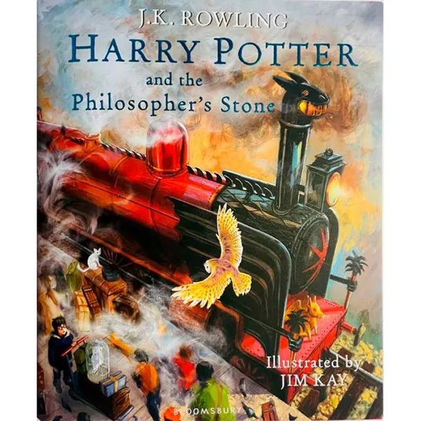 Обложка книги Harry Potter and the Philosopher's Stone (illustrated ed). Hardback, J. K. Rowling