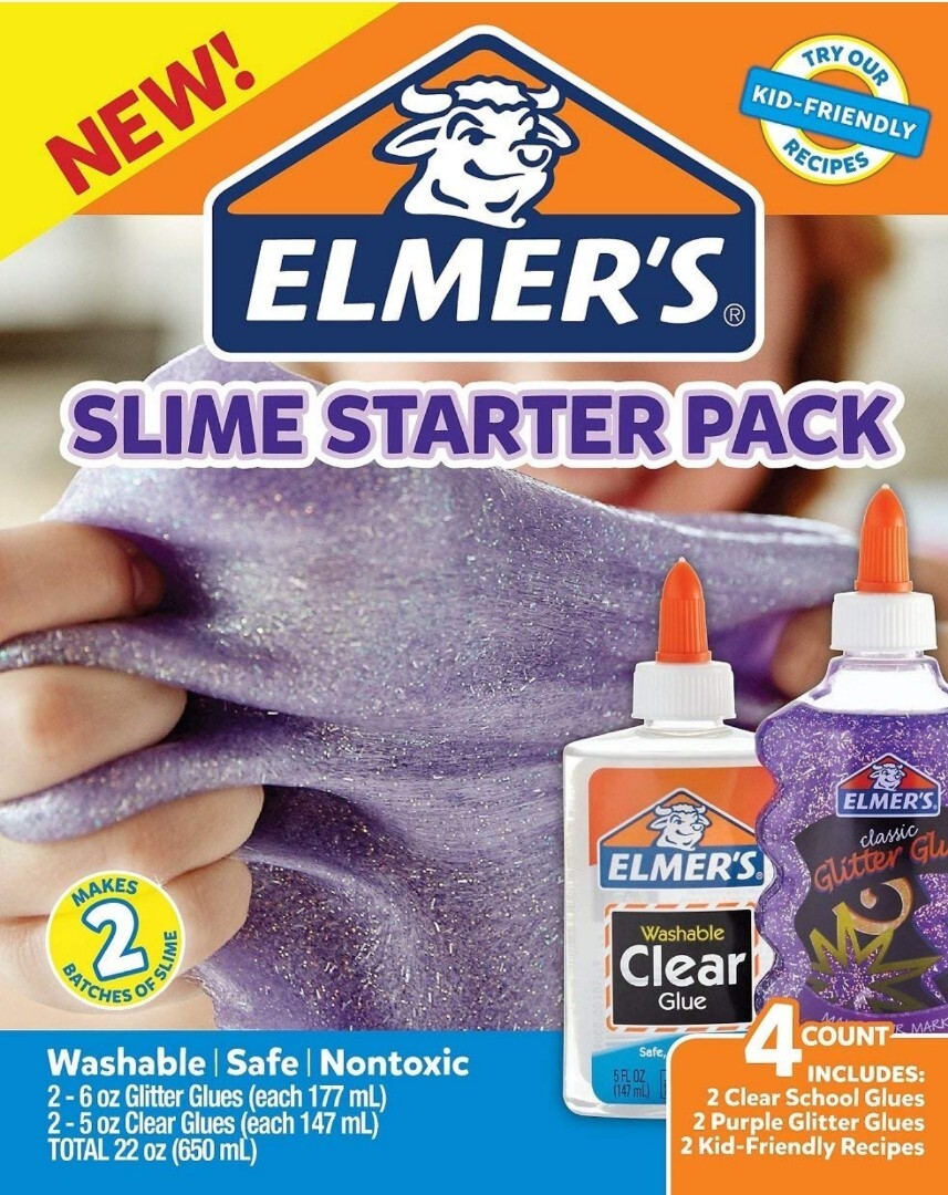 Клей ПВА Elmers Elmer s Slime Starter Pack violet купить по доступным