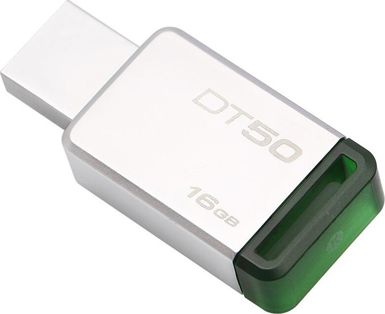 фото USB Флеш-накопитель Kingston 16Gb DataTraveler 50 DT50/16GB USB3.0 зеленый