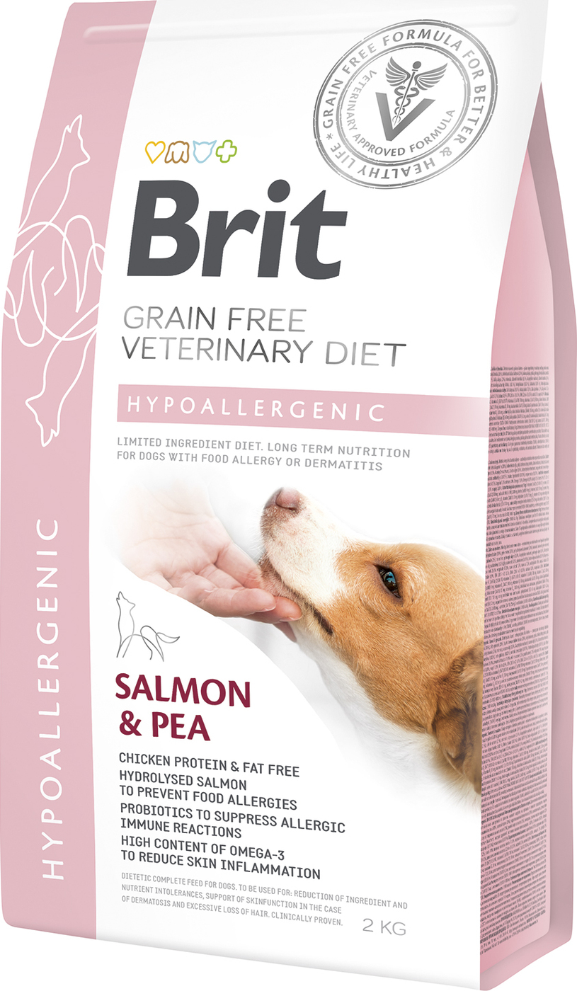 фото Корм сухой Brit Veterinary Diet Dog Grain Free Hypoallergenic ,беззерновая гипоаллергенная диета для собак,2кг.