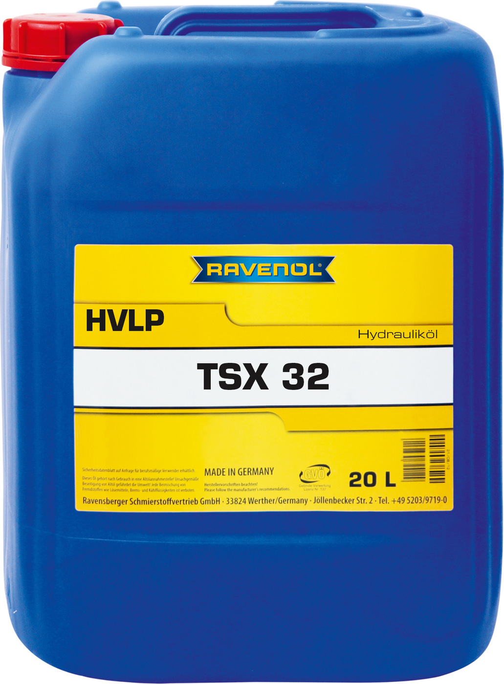 фото Гидравлическое масло RAVENOL Hydraulikoel TSX 32 (20л) new