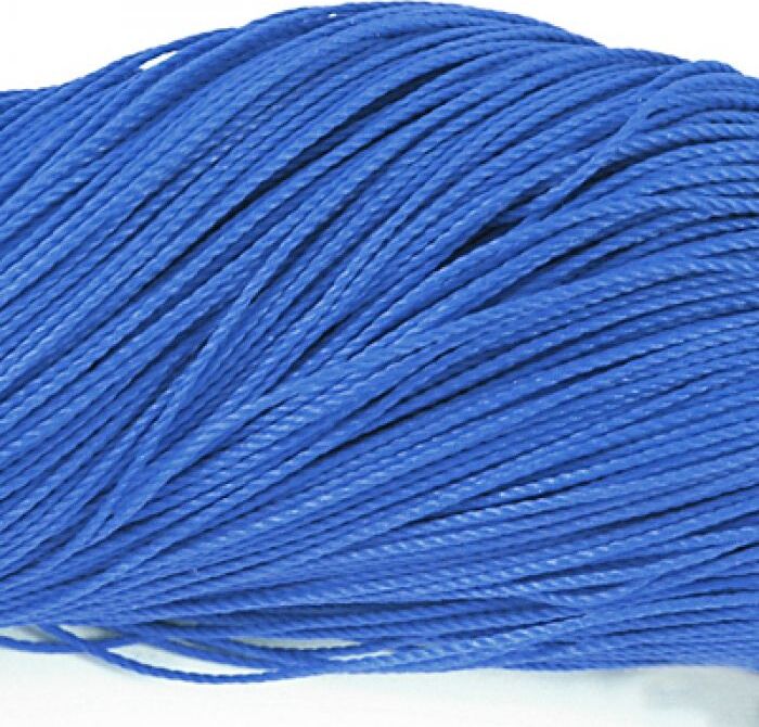 Длина синего шнура. Шнур вощеный синий (1мм).