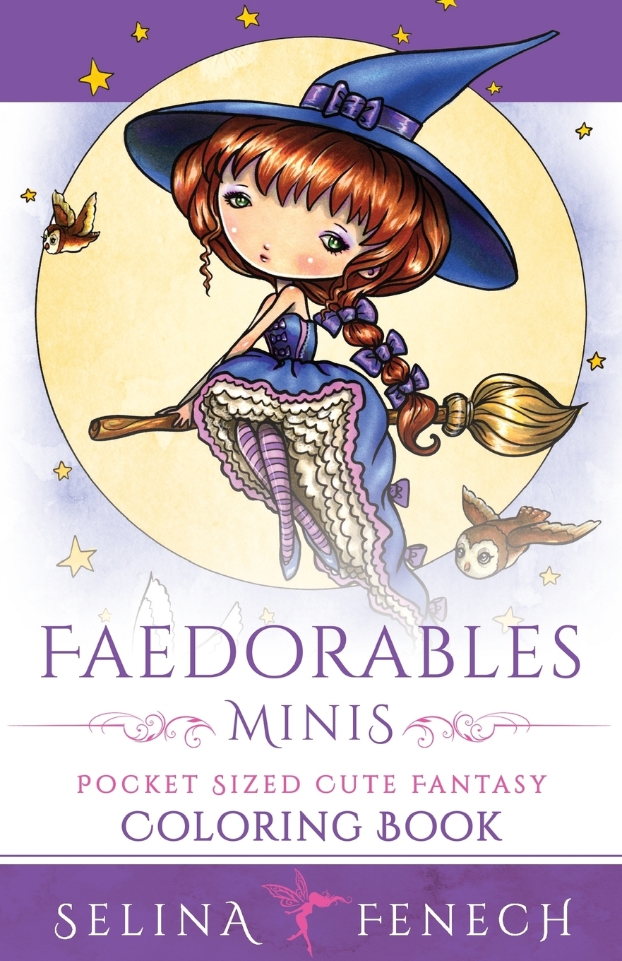 фото Faedorables Minis - Pocket Sized Cute Fantasy Coloring Book