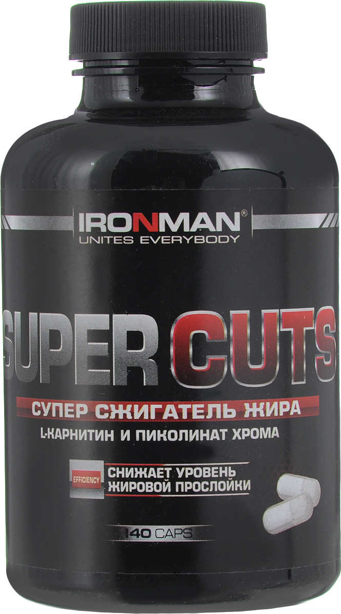 Жиросжигатель Ironman Super Cuts, 140 капсул — купить в интернет ...