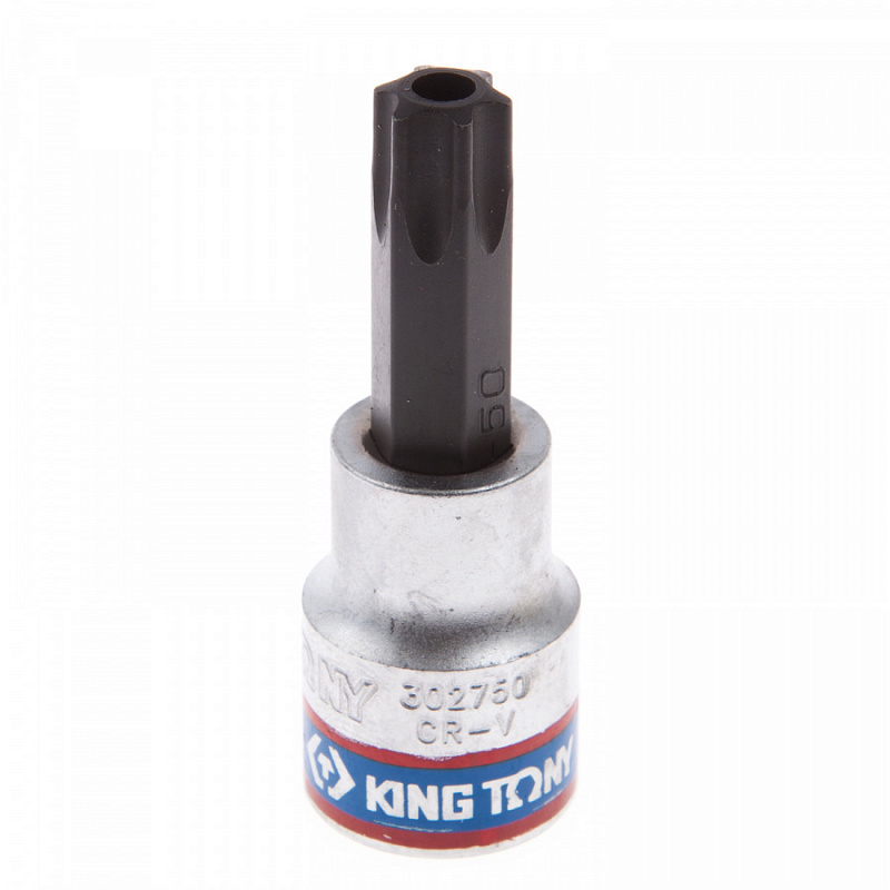 Насадка(бита)торцевая3/8",TORX,T50,50мм,сотверстиемKINGTONY302750